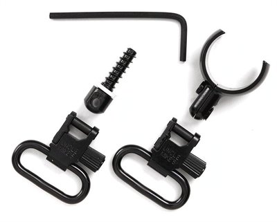 Uncle Mikes QD SWIVELS -QD115SGW12- , MAGNUM BAND, 1 INCH LOOP, BLUED