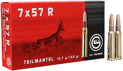 Geco classic 7x57 R teilmantel 20 stuks 10,7 gram/ 165 grain