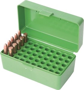 Ammo Box 50 Round Flip-Top 22 Hornet Green