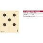 Schmid Paper Target 12m KKG Smallbore Rifle, P1000 , Numbered, KNSA Logo, 17x20, 5 Targets