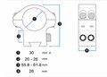 Montage Vector Optics X-Accu Adjustable Elevation 30 mm Dovetail