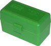 Ammo Box 50 Round Flip-Top 243 308 Win 220 Swift Green