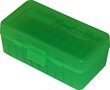 Ammo Box 50 Round Flip-Top 38 - 357 Clr-Green