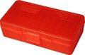 Ammo Box 50 Round Flip-Top 40 10mm 45 ACP Clr-Red