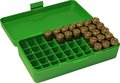 Ammo Box 50 Round Flip-Top 40 10mm 45 ACP Green