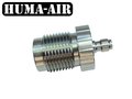 Huma-Air DIN 300 adapter voor een male quick connect coupler (foster)