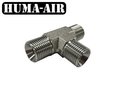 Huma-Air Adapter T-stuk 3 x 1/8" BSP male